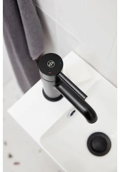 KFA Armatura 5032-815-81 - Umývadlová batéria + výpust MOZA 15,2 cm matná čierna