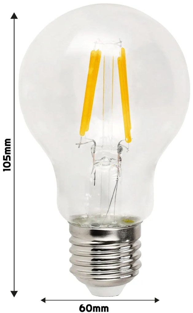 BERGE LED žiarovka E27 A60 6W neutrálna biela