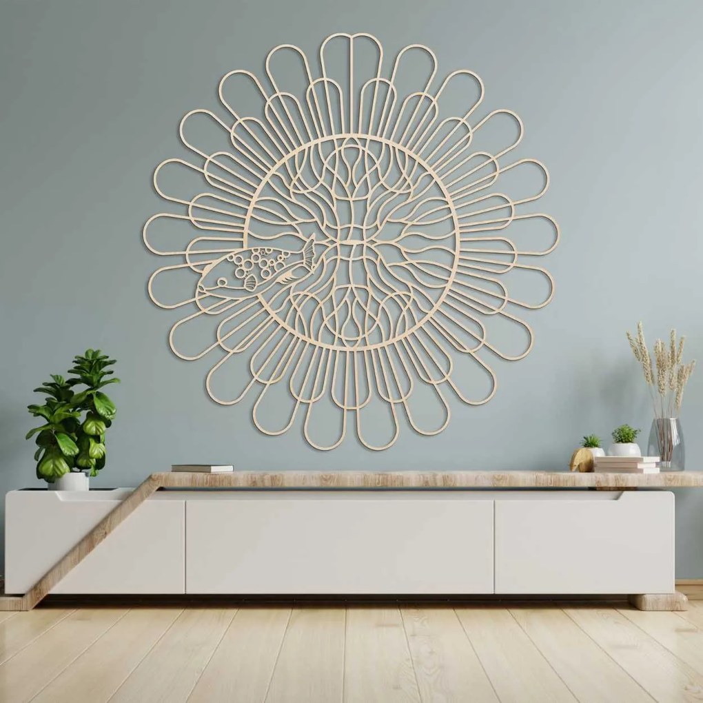 SENTOP | Unikátna 3D Mandala Ryba Premeňte svoju stenu na umenie I SENTOP PR0348