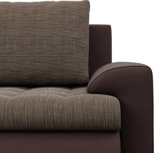 Sedacia súprava FORESTA ULL v tvare U hnedá / cappuccino