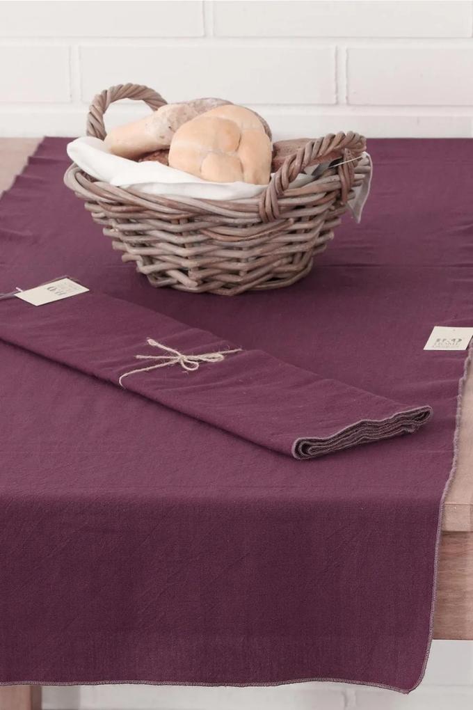 Obrus na stôl s ozdobným lemovaním Home Design fialový fialová | BIANO
