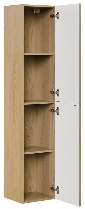 Koupelnová sestava Nordic River s deskou, umyvadly a skříňkami 120 cm dub cremona