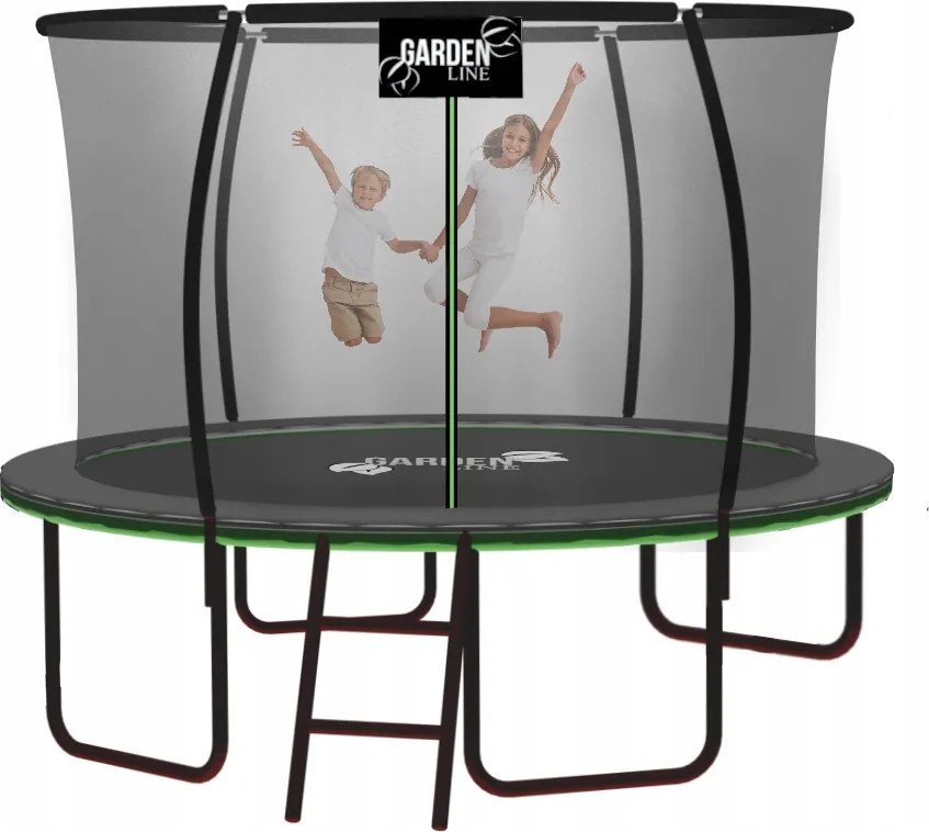 Garden Line 8FT 252 CM TRAMPOLÍNA S REBRÍKOM A BEZPEČNOSTNOU SIETOU *7628