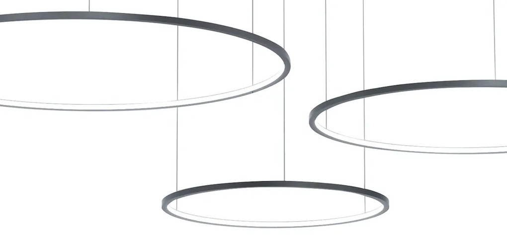 Závesné LED svietidlo Saturno, 3x LED 100w, 4000k, b