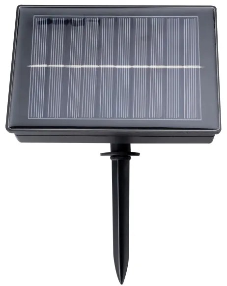 Grundig - stmievateľný solárny LED reťaz 50×LED/8 funkcií, 9,35 m, teplá biela + diaľkové ovládanie