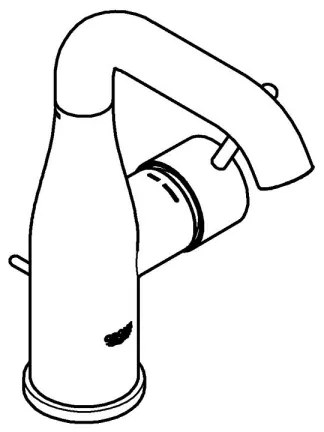 GROHE 23462AL1 - Umývadlová batéria ESSENCE veľkosť M grafit