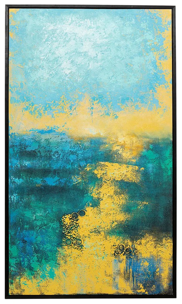 Jardin obraz modrý 125x125 cm
