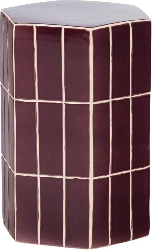 Keramický odkladací stolík 26x30 cm Plu – WOOOD