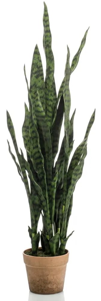 Emerald Umelá rastlina Sanseveria s kvetináčom 84 cm
