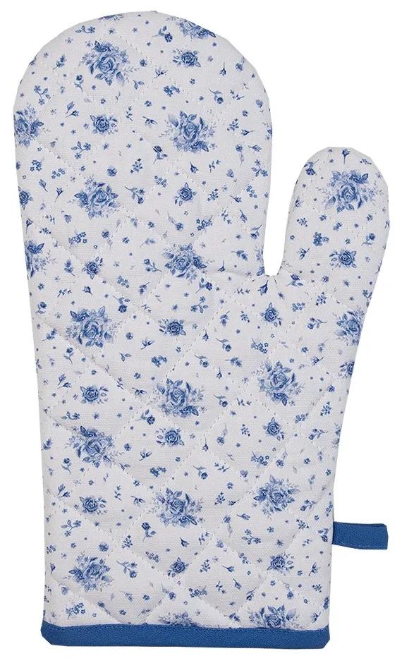 Bavlnená chňapka - rukavice Blue Rose Blooming - 18 * 30 cm