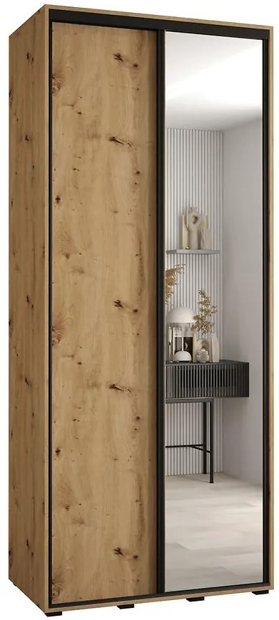 Skriňa 45 Canaris 3 100 artisan/čierna