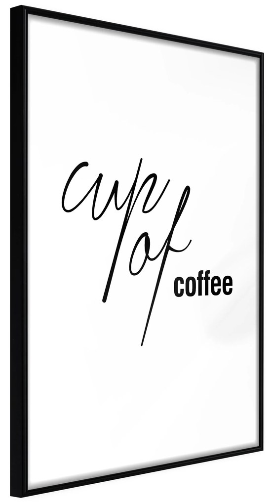 Artgeist Plagát - Cup of Coffee [Poster] Veľkosť: 40x60, Verzia: Zlatý rám s passe-partout