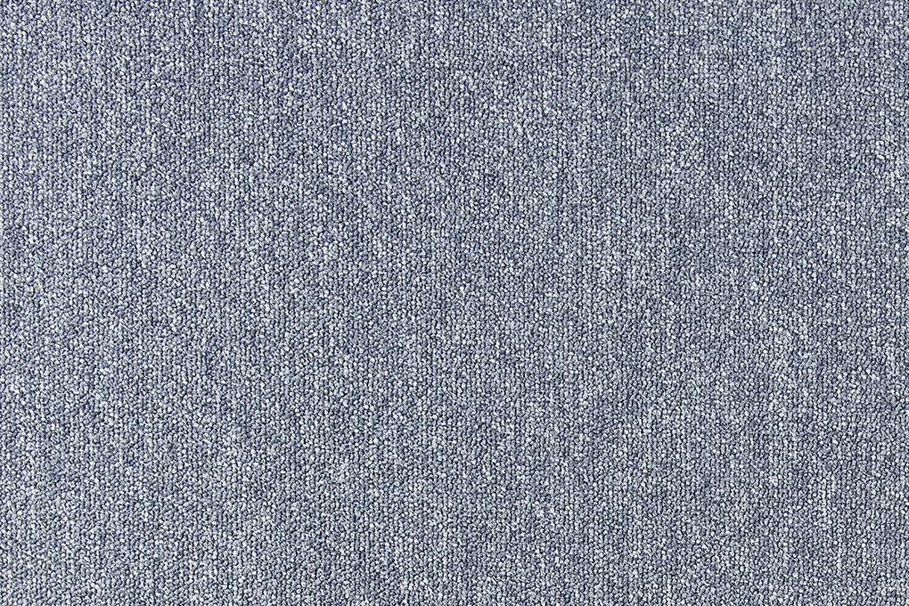 Tapibel Metrážny koberec Cobalt SDN 64061 - AB svetlo modrý, záťažový - Kruh s obšitím cm