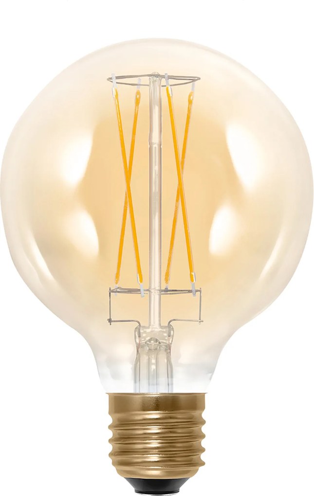 LED žiarovka Globe E27 G95 6W 2000K 325 lm zlatá