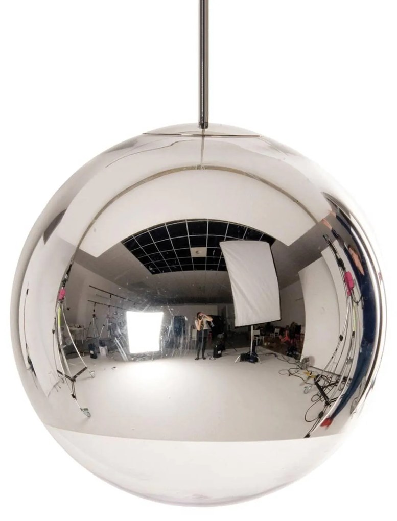 Tom Dixon Mirror Ball – závesná lampa chróm 40 cm