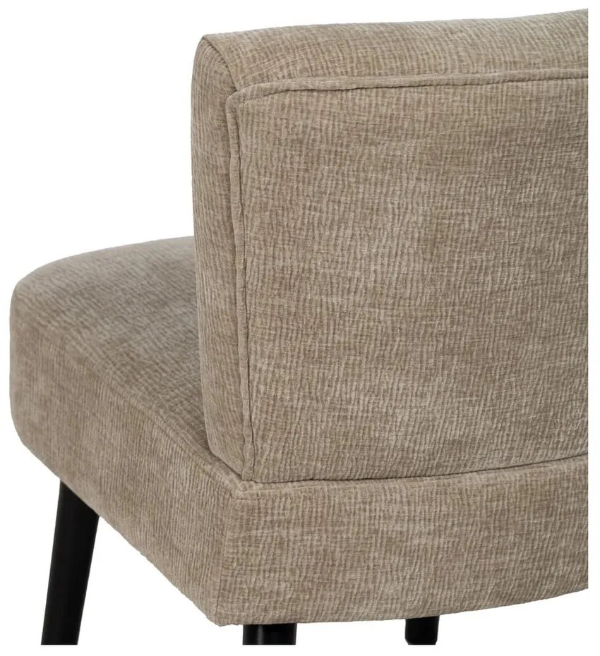 Béžové ženilkové kreslo – Ixia