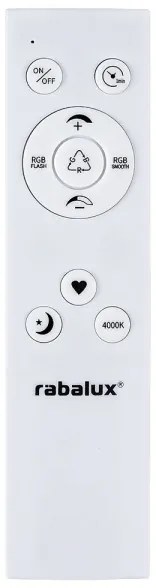 Rabalux 2291 - stmievateľné RGB LED stropné svietidlo RASMUS LED/22W/230V + diaľkové ovládanie
