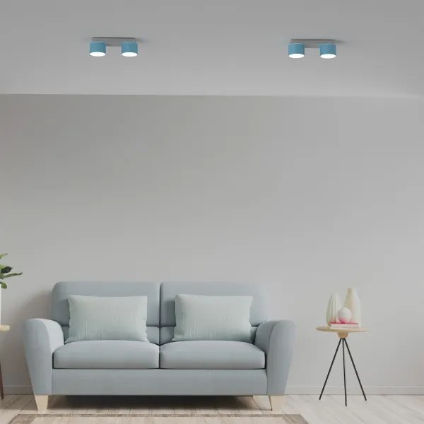 Stropné svietidlo DIXIE 2xGX53/11W/230V modrá