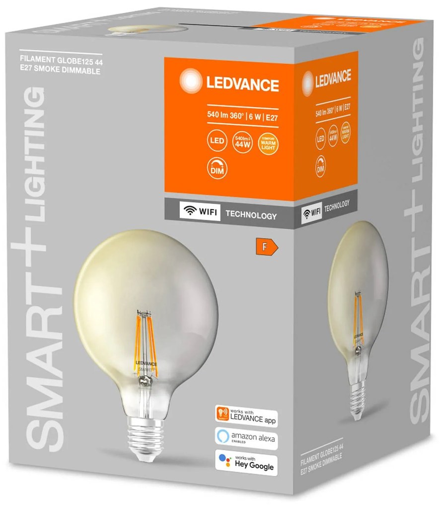 LEDVANCE SMART+ WiFi Filament Globe 44 E27 6 W 825