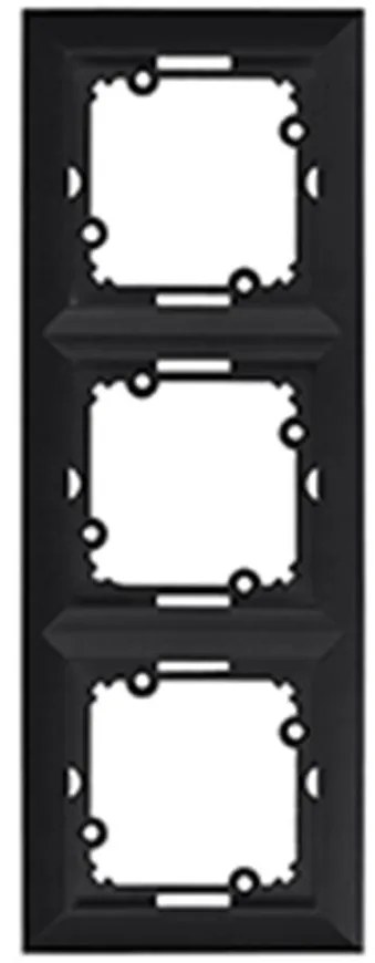 Trojitý rám MEDIUM black 33512