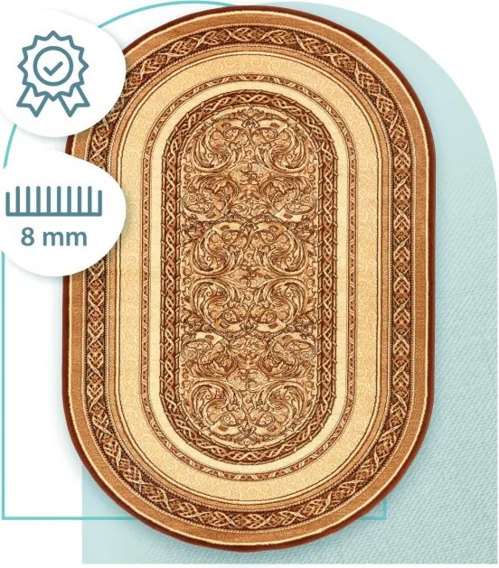 Koberec Agnella Standard Aralia béžový ovál