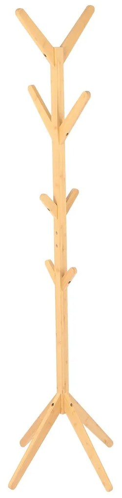 Stojanový vešiak B017 NAT, bambus