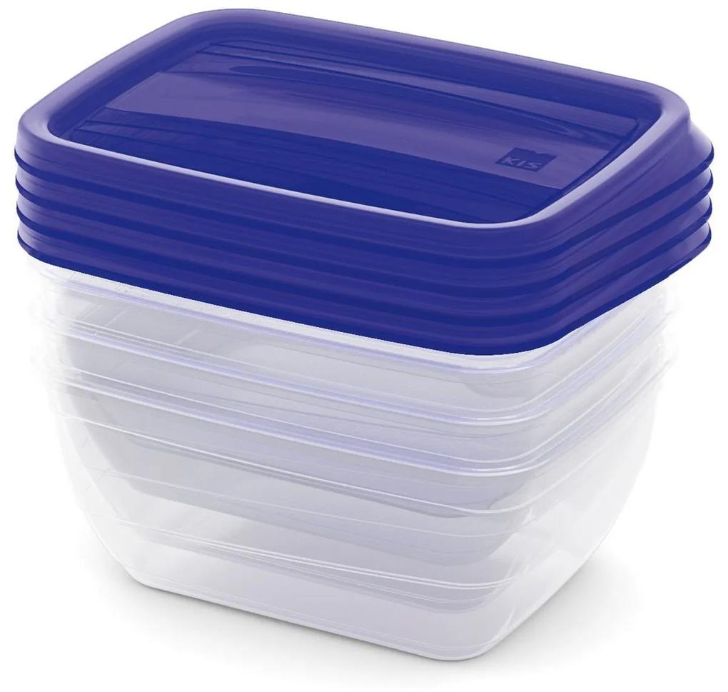 Set Food Box vedou 4x0,75L modrý