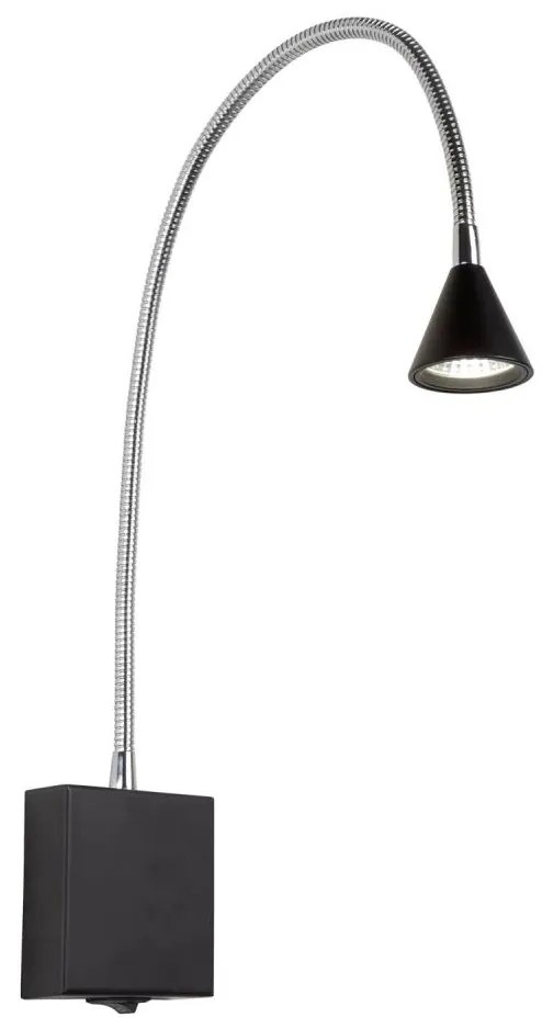 Lucide Lucide 18293/03/30 - LED Flexibilná lampička BUDDY LED/3W/230V čierna LC0506