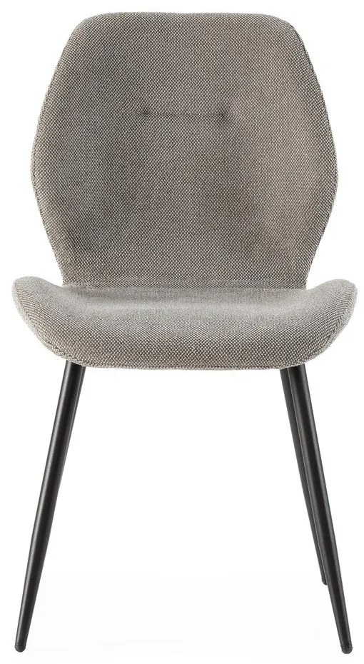 Svetlosivé čalúnené jedálenské stoličky v súprave 4 ks Ansu – Marckeric