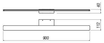 Redo 01-2507 - LED Kúpeľňové osvetlenie zrkadla BARRIO LED/27,39W/230V IP44 biela