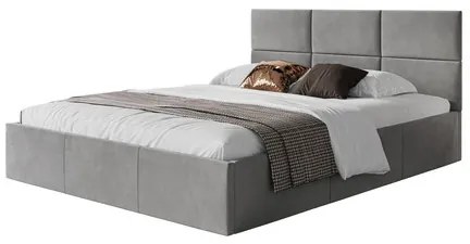 Čalúnená posteľ PORTO rozmer 160x200 cm Sivá