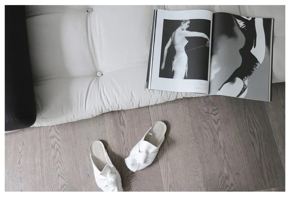 Variabilný skladací matrac Karup Design Wrap Linen/Dark Grey, 70 x 200 cm