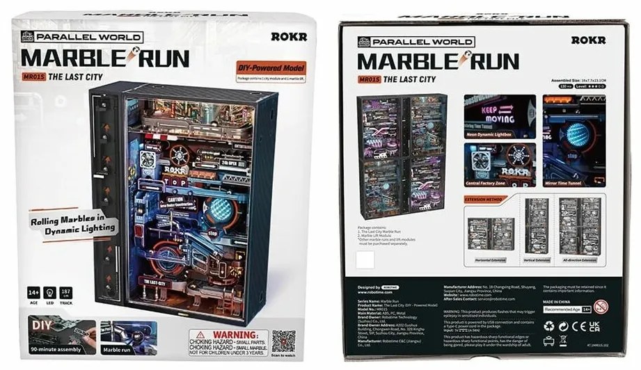 RoboTime 3D mechanická skladačka guľôčkovej dráhy Mesto minulosti