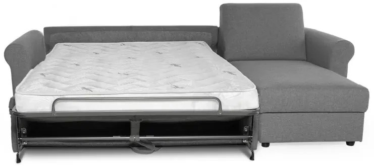 Rohová sedacia súpravana každodenné spanie SAVONA s rozkladom, béžová (penelope 02), 140