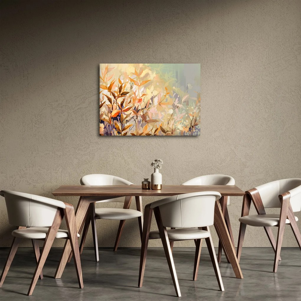 Obraz - Maľované rastliny (70x50 cm)