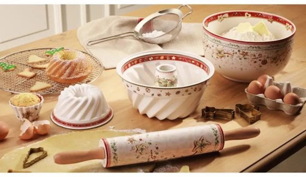 Winter Bakery Delight Hranatý koláčový podnos 39 x 17 cm, Villeroy & Boch