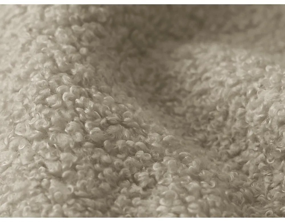 Svetlohnedá rozkladacia/s úložným priestorom rohová pohovka z textílie buklé (pravý roh/s leňoškou) Pele – Makamii