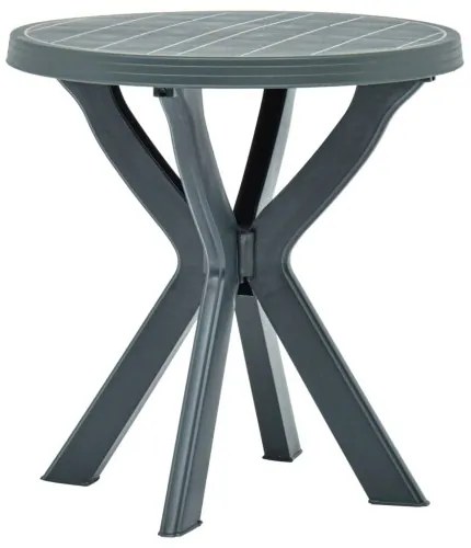 vidaXL Bistro stolík zelený priemer 70 cm plast-