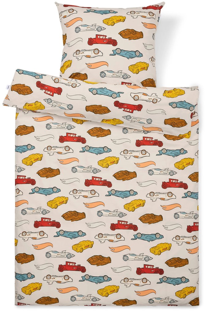 Detská posteľná bielizeň z renforcé »Hot Wheels«, štandardná veľkosť