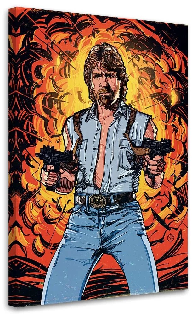 Gario Obraz na plátne Chuck Norris - Nikita Abakumov Rozmery: 40 x 60 cm