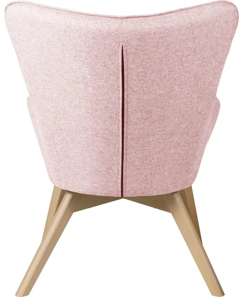 Svetloružové kreslo Niko – Ropez