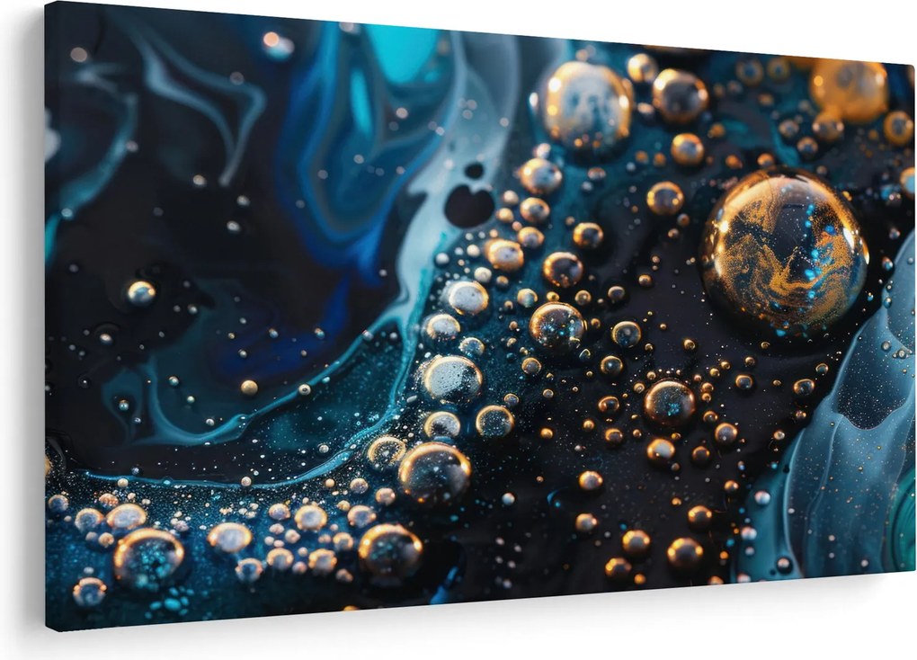 Obraz - Atramentové kvapky (90x60 cm)