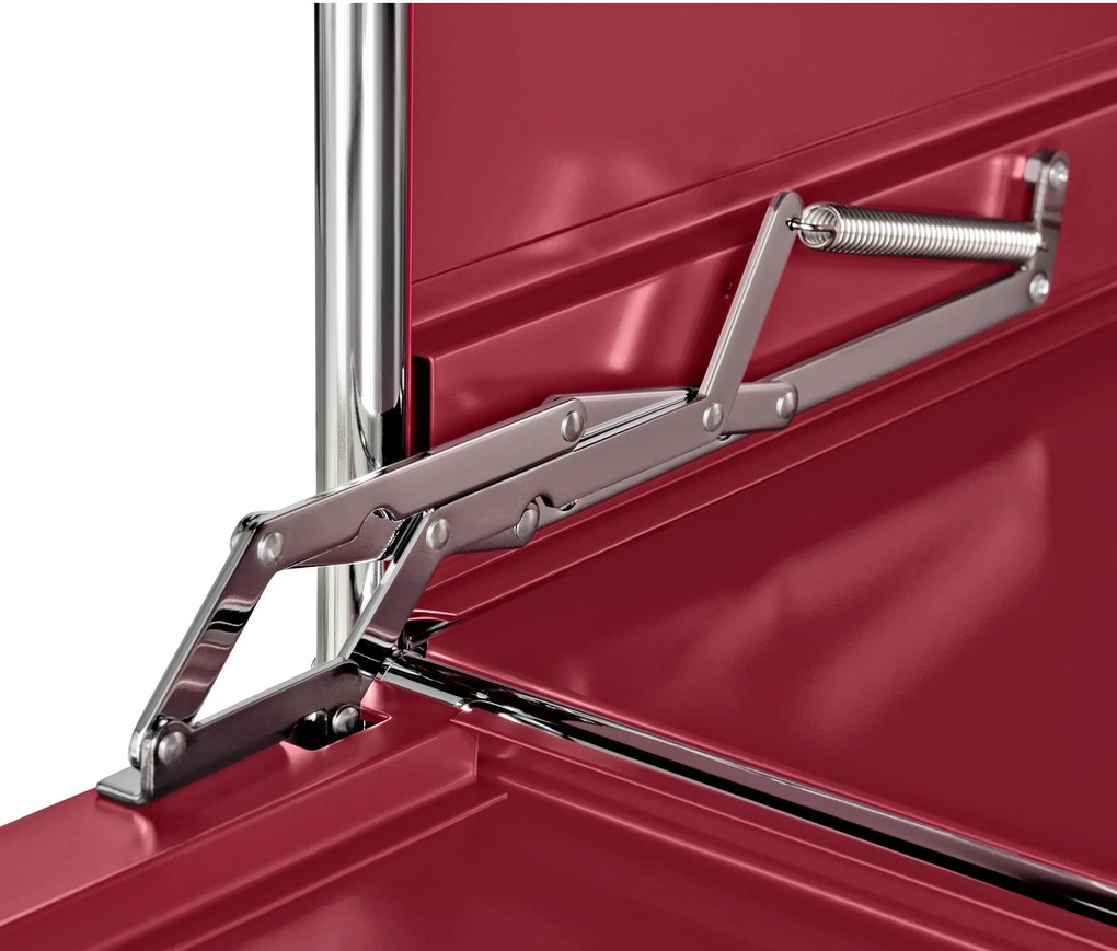 Komoda »CN3« s 3 výklopnými priečinkami, červená