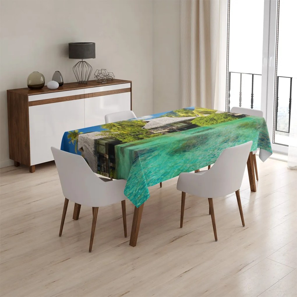 Sablio Obrus Chatky na mori - 130x130 cm