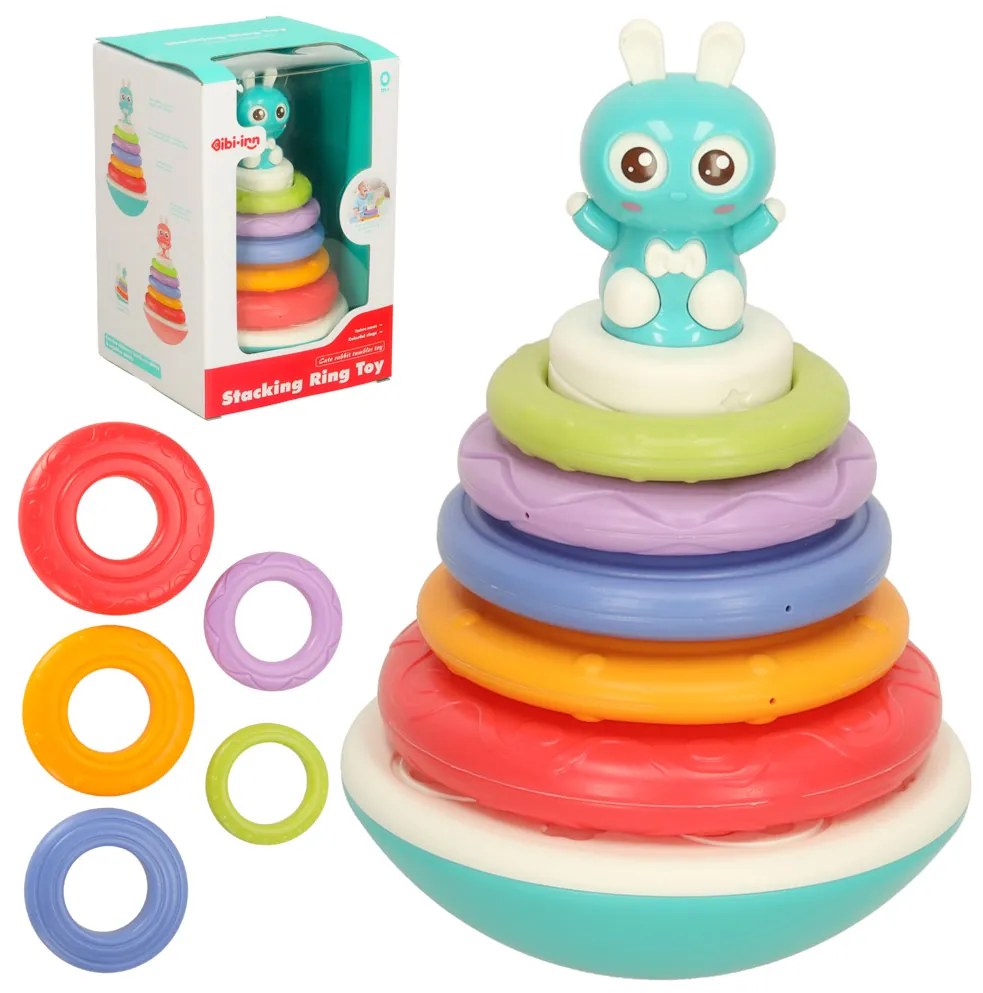 KIK Bibi-inn senzorická bublifuková hračka 0+ pre bábätká, modrá, 8 melódií, 2x AAA