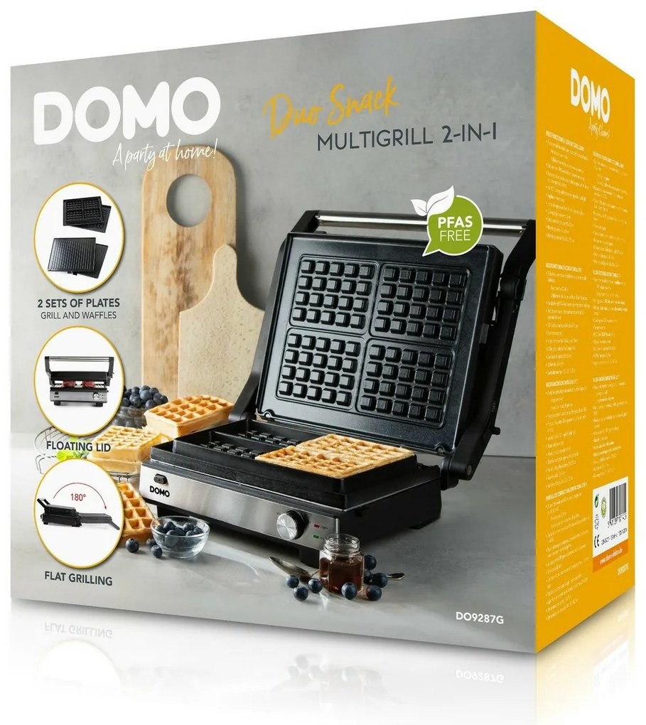 DOMO DO9287G kontaktný gril a vaflovač 2v1