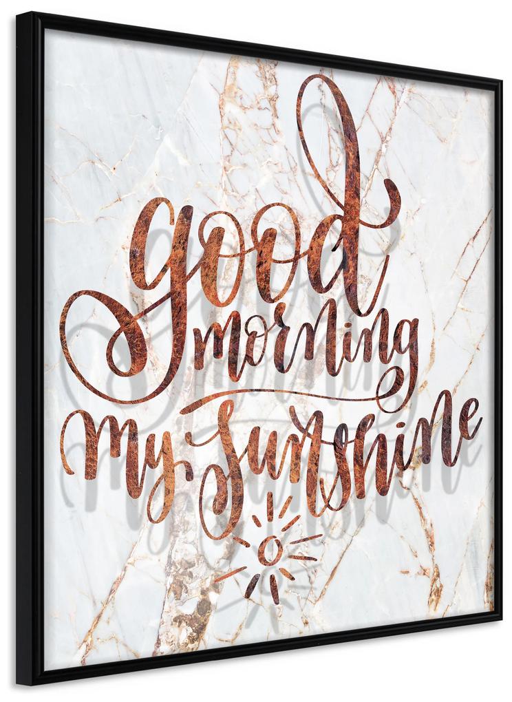 Artgeist Plagát - Good Morning My Sunshine (Square) [Poster] Veľkosť: 30x30, Verzia: Zlatý rám