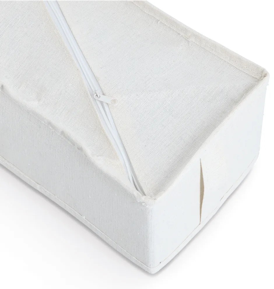 Organizér na spodnú bielizeň WHITY, obdĺžnik so 6 priehradkami, 15x30x11