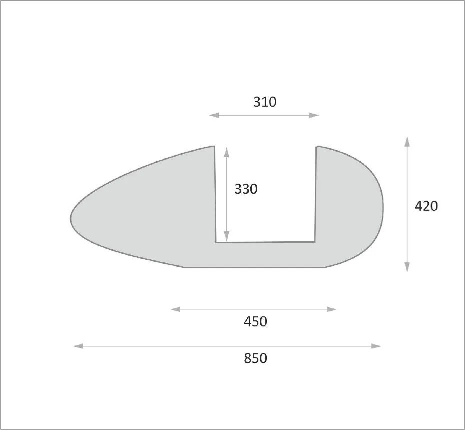 Interiérový kvetináč VELA, výška 85 cm, sivý, outlet