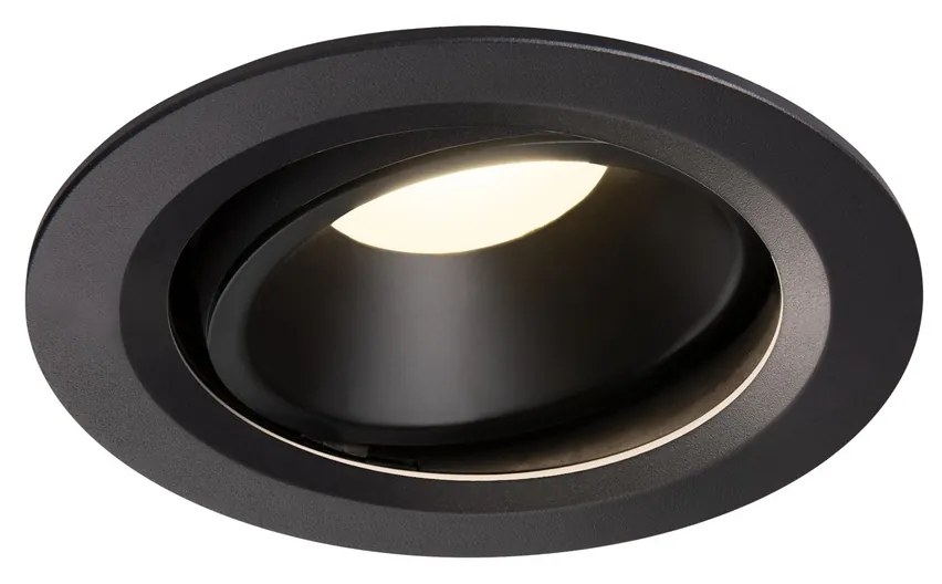 Stropné svietidlo SLV NUMINOS® MOVE DL L vnitřní LED zápustné stropné svietidlo čierna/čierna 3000 K 20° otočné a výkyvné 1003673